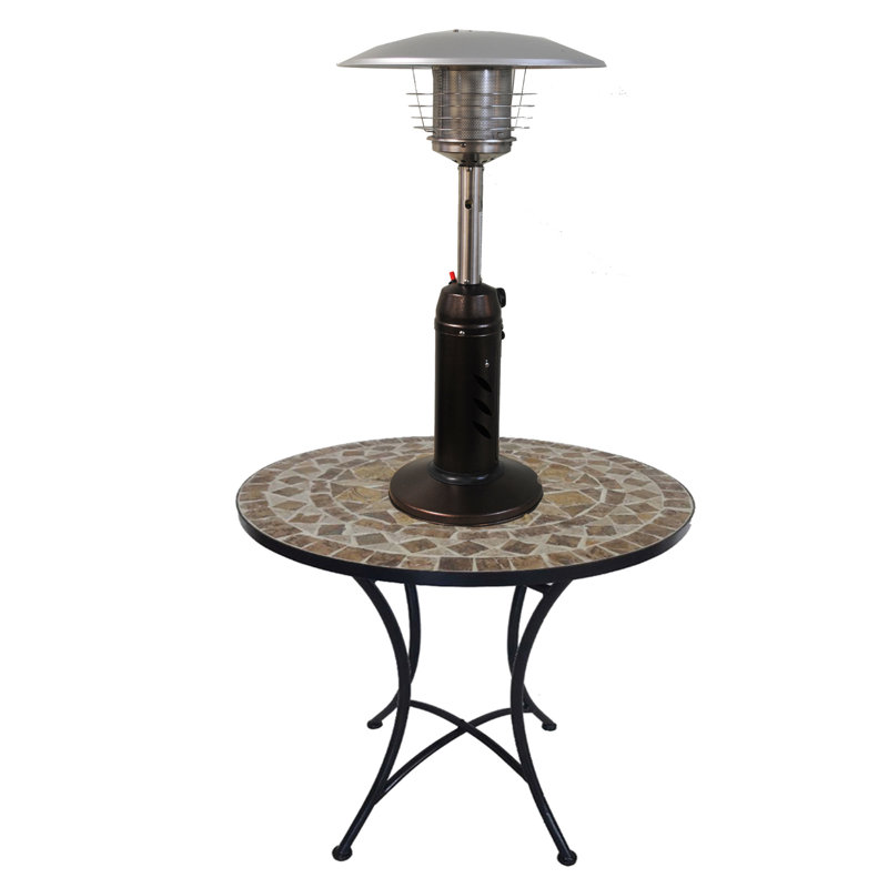 SUNHEAT Round 11,000 BTU Propane Tabletop Patio Heater & Reviews Wayfair